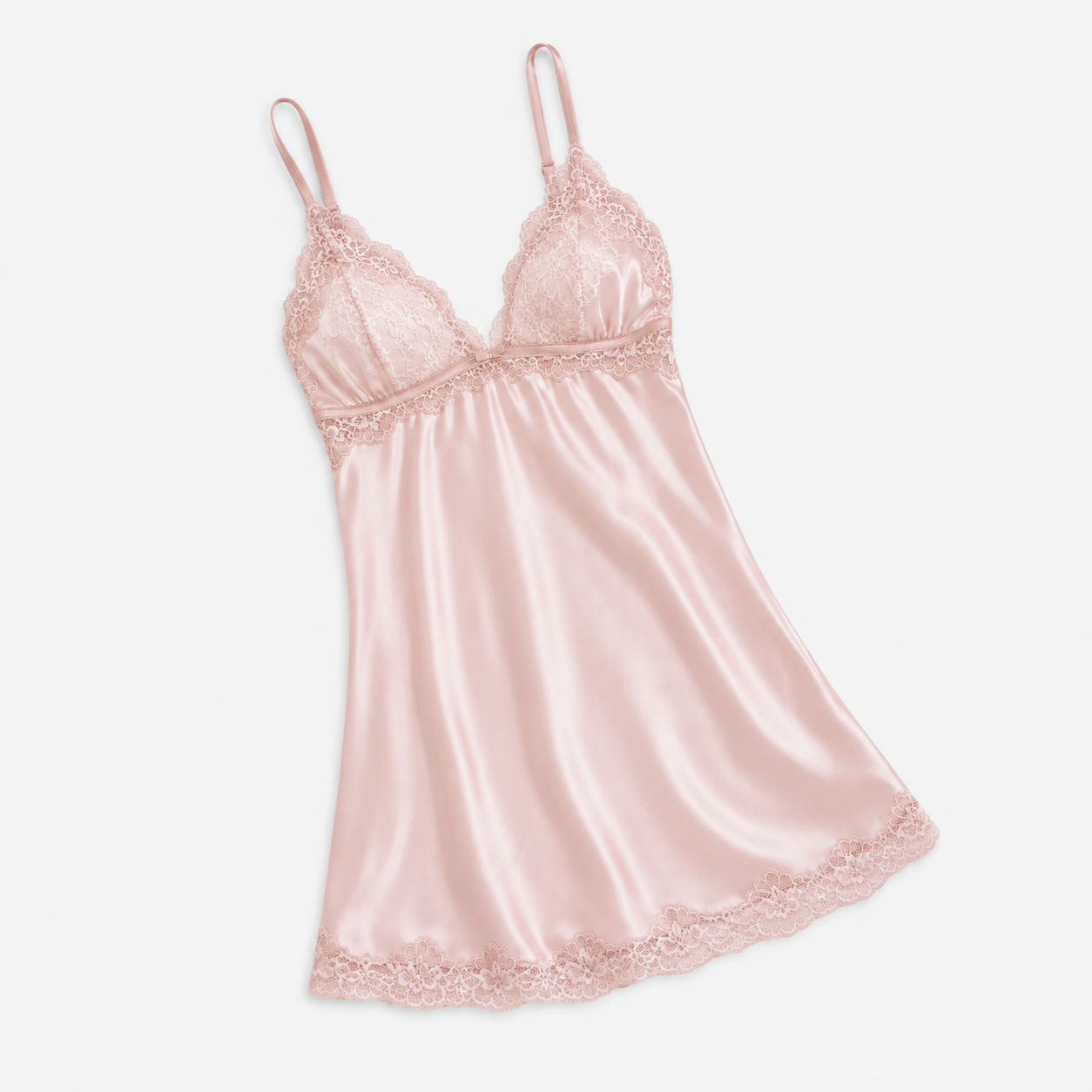 Heart Mesh Babydoll Chemise