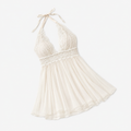 Lace Trim Satin Sleep Dress