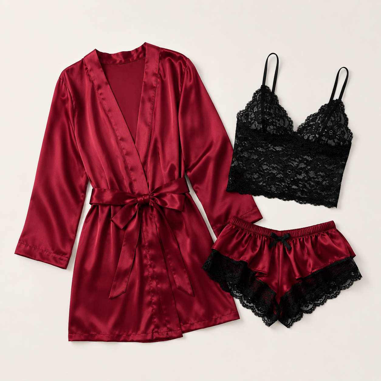 Floral Lace Bralette Set